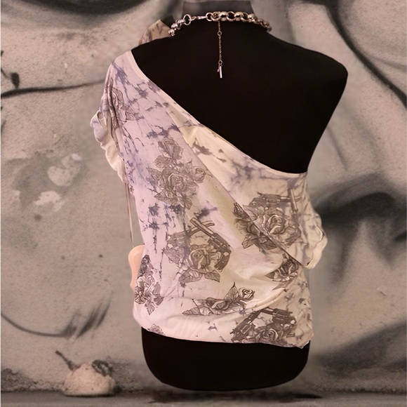 Vintage T-shirt slouch shoulder sz small - Picture 3 of 5